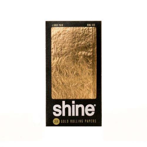 24K KingSize Gold (1 Sheet) Rolling Paper by Shine ® x Tyga