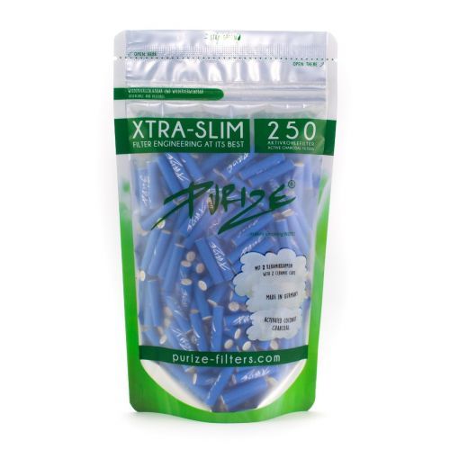 PURIZE® 250 pcs bag - Activated Carbon Filters - XTRA Slim Size