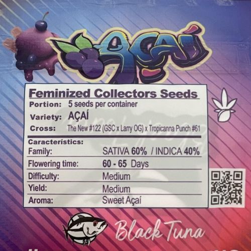 Açaí Female Cannabis Seeds by Black Tuna Seeds