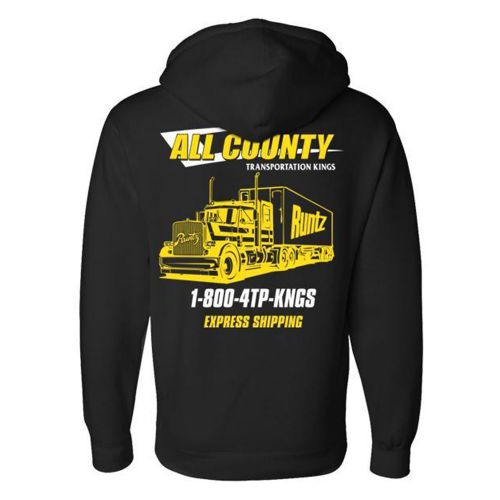 All Country Hoodie by Runtz - Black & Yellow