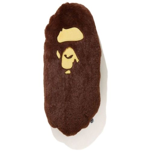 BAPE Ape Head Cushion - Brown