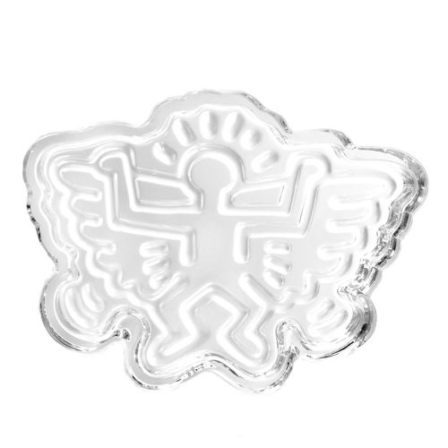 Angel Wings Crystal Glass Ashtray / Catchall by Keith Haring