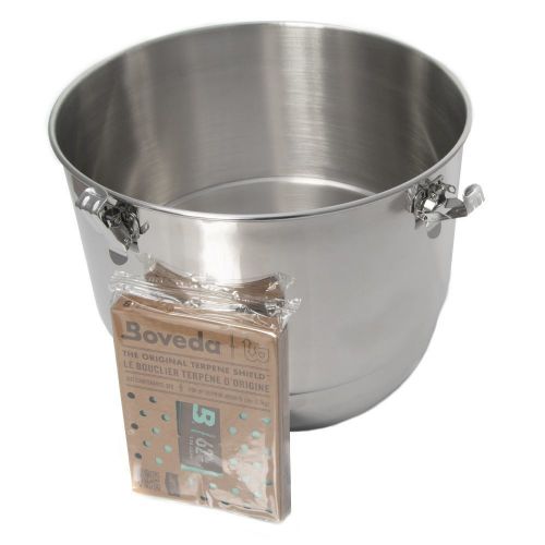 CVault Stainless Steel Holder With Boveda Humidity Pack-8 Liters