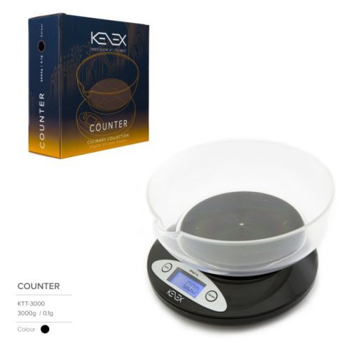 Counter Digital Kitchen Precision Scales (Culinary Collection) by Kenex 