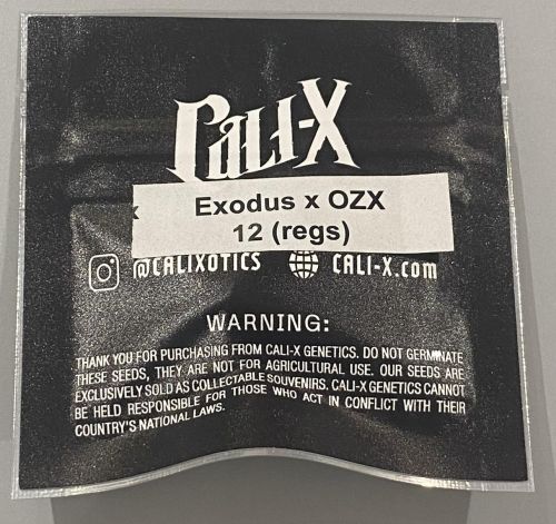 Exodus x OZX Regular Cannabis Seeds By Cali-X Seeds