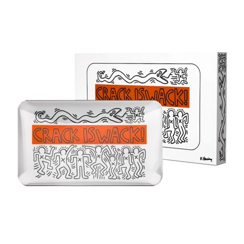 CIW Glass Rolling Tray by Keith Haring