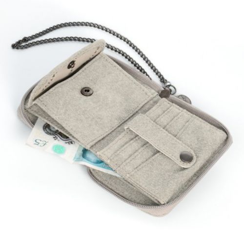Hemp Wallet with Chain by Sativa Bags - Ice