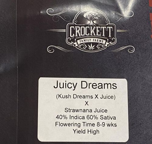Juicy Dreams Regular Cannabis Seeds by Crockett Family Farms