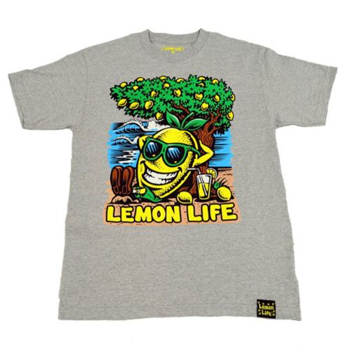The Lemon Life Beach T-Shirt - Ash Grey by Lemon Life SC