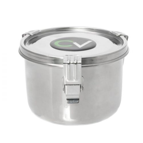 CVault Stainless Steel Holder With Boveda Humidity Pack - Medium .50 Liters 