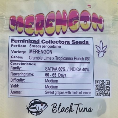 Merengón Female Cannabis Seeds by Black Tuna Seeds
