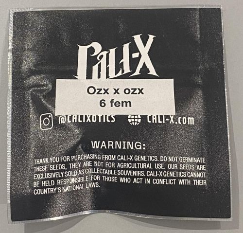 OZX x OZX Feminized Cannabis Seeds By Cali-X Seeds