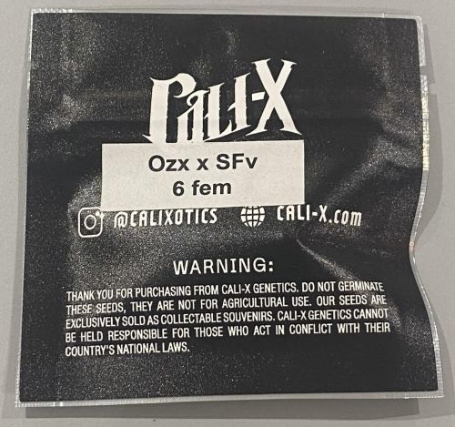 OZX x SFV Feminized Cannabis Seeds By Cali-X Seeds