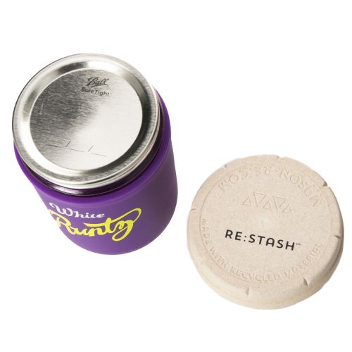 Purple & Yellow 8oz Runtz Mason Stash Jar by RE:STASH 
