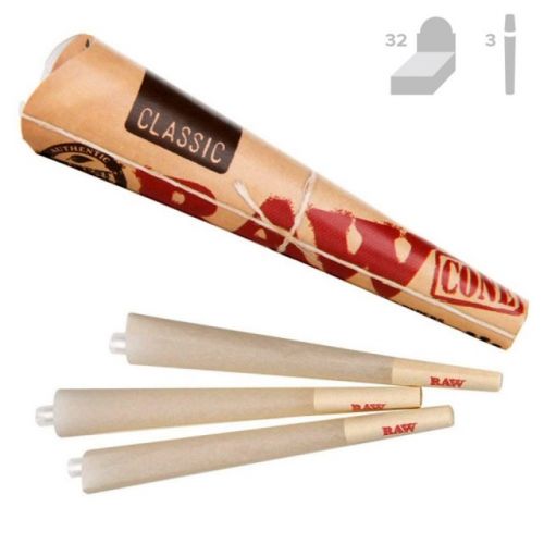 RAW Classic KingSize Pre-Rolled Cones (3/Pack)