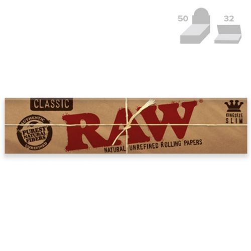 RAW Classic KingSize Slim Natural Rolling Paper