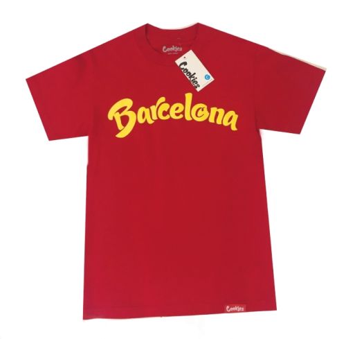 Cookies Barcelona T-Shirt By Cookies - Red & Yellow 