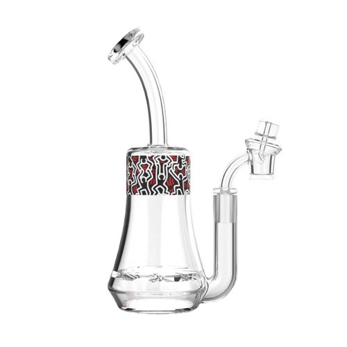 Multi Colour Glass Concentrate Rig by Keith Haring