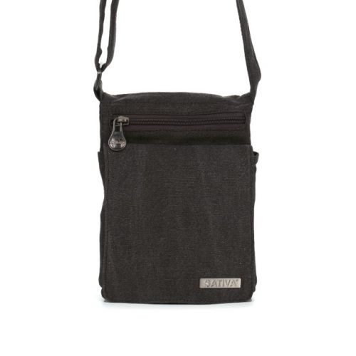 Travel Shoulder Bag by Sativa Hemp Bags - Grey