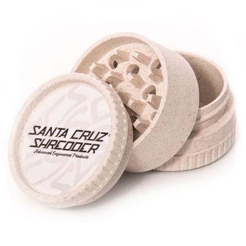 Santa Cruz Shredder Hemp Grinder - 3 Piece (White x1)