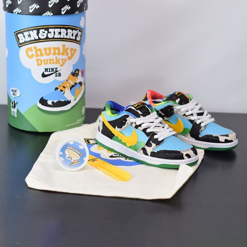 Nike SB Dunk Low - Ben & Jerry's Chunky Dunky (F&F Packaging) - 10 US / 9 UK / 44 EUR