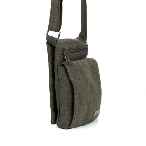 Travel Shoulder Bag by Sativa Hemp Bags-Khaki
