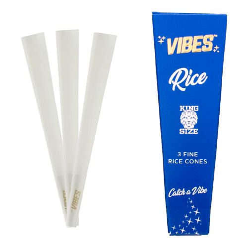 Vibes Cones Coffin Pack – King Size Rice (Blue)