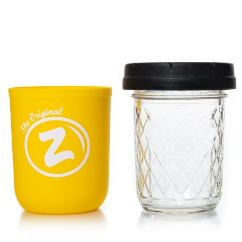 Yellow Zkittlez 8oz Mason Stash Jar by RE:STASH