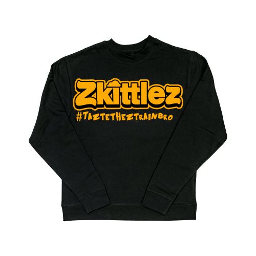 Official Zkittlez Taste The Z Train Orange Crewneck Sweater