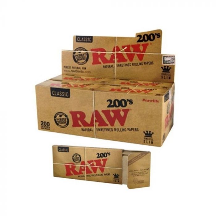 RAW Classic Kingsize Slim 200s Rolling Paper